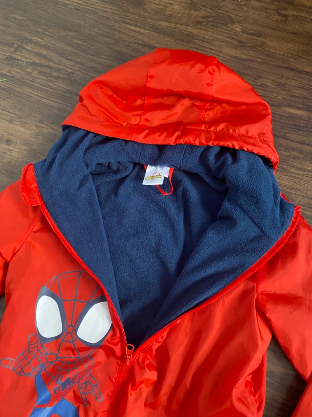 Kids Spiderman Windbreaker Jacket 128cm - photo 4