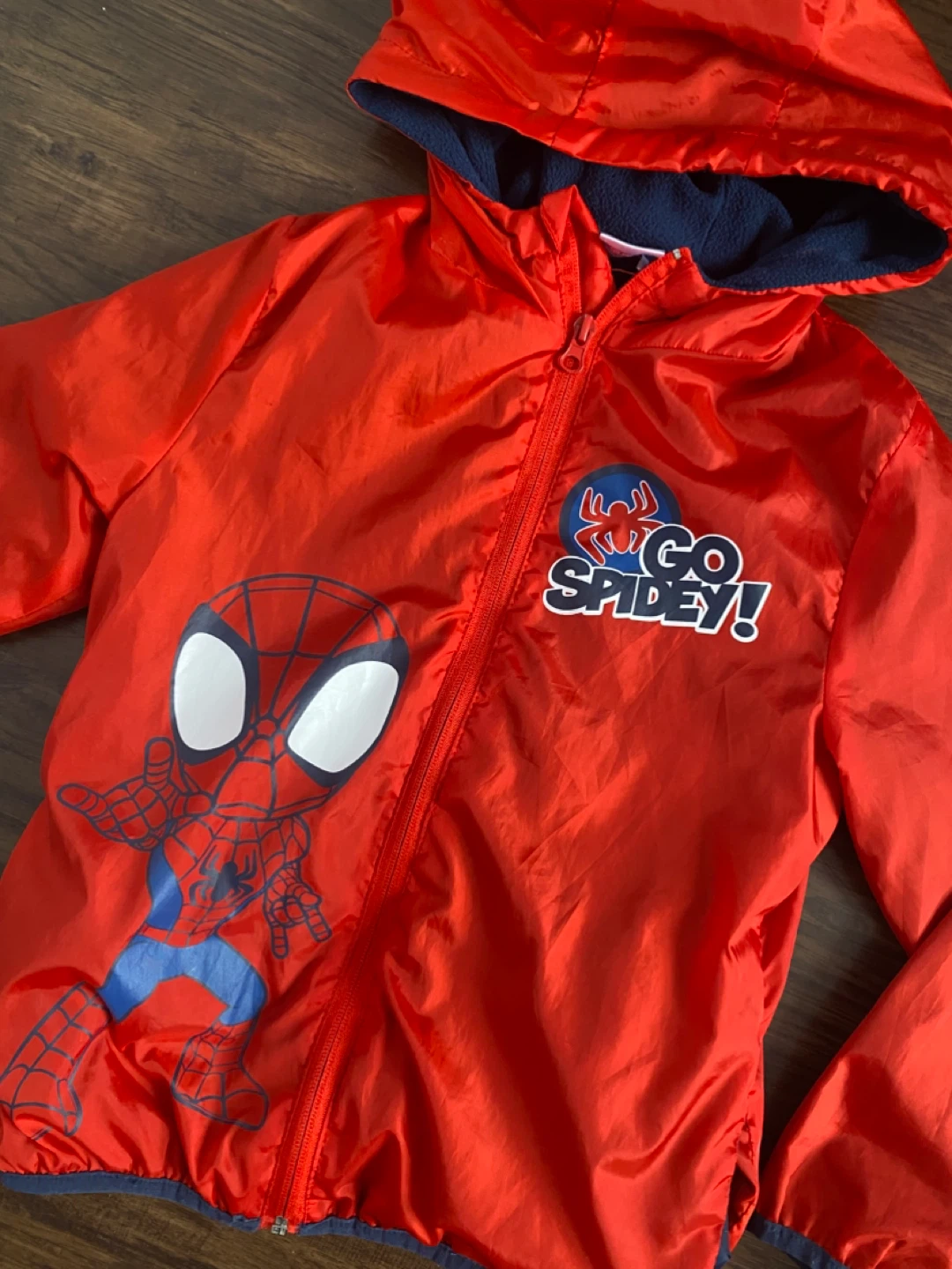 Kids Spiderman Windbreaker Jacket 128cm - photo 2