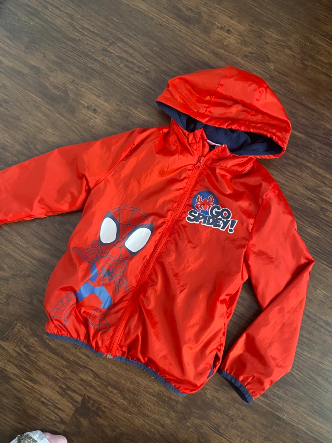 Kids Spiderman Windbreaker Jacket 128cm