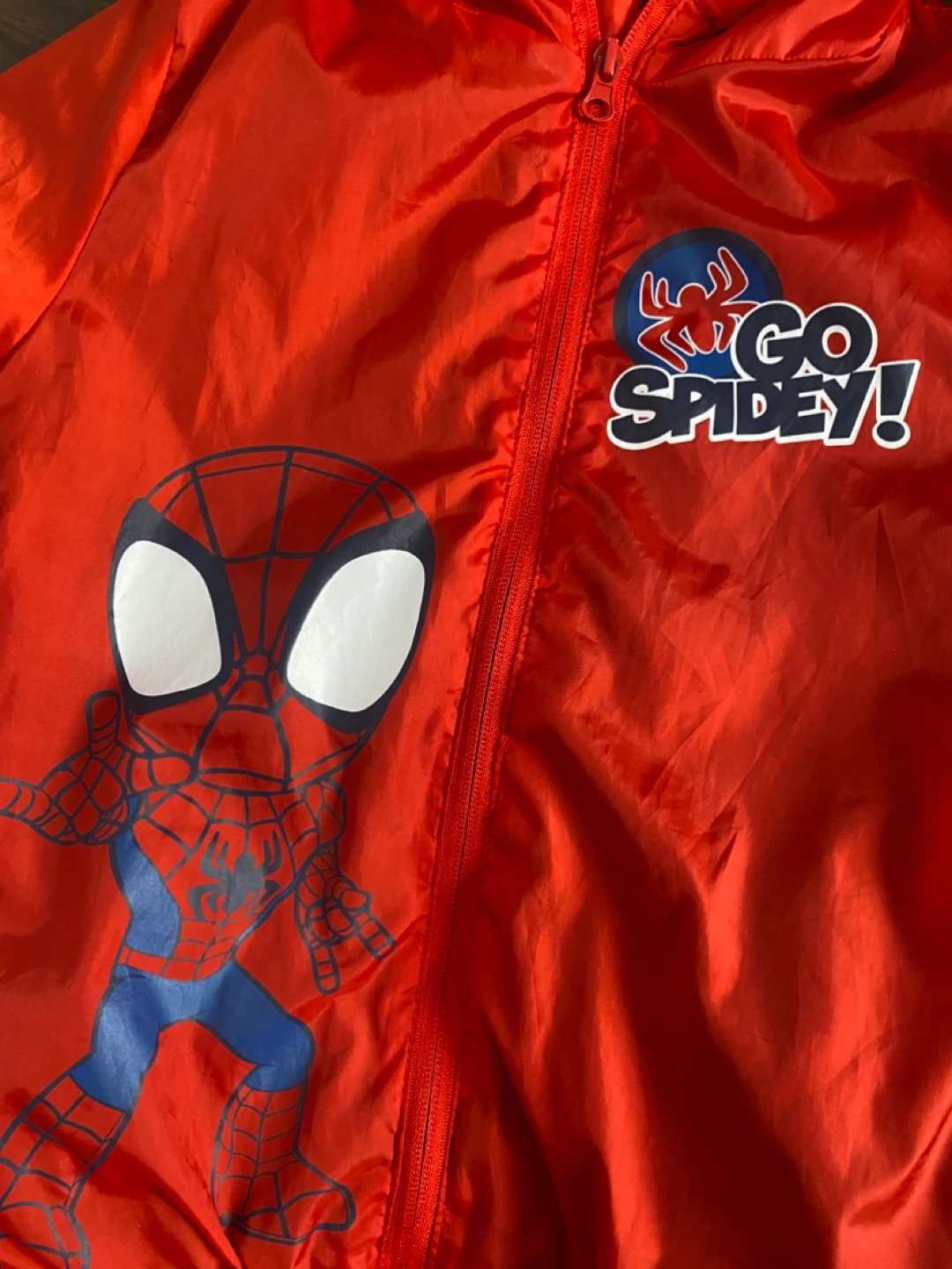 Kids Spiderman Windbreaker Jacket 128cm - photo 3