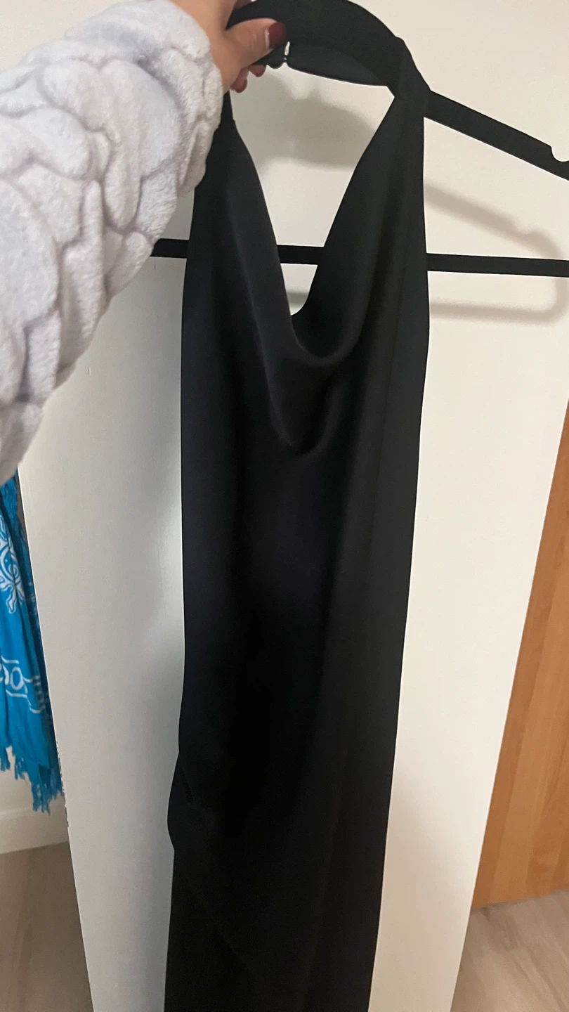 Babaton Black Halter Neck Dress Size 6 - photo 2