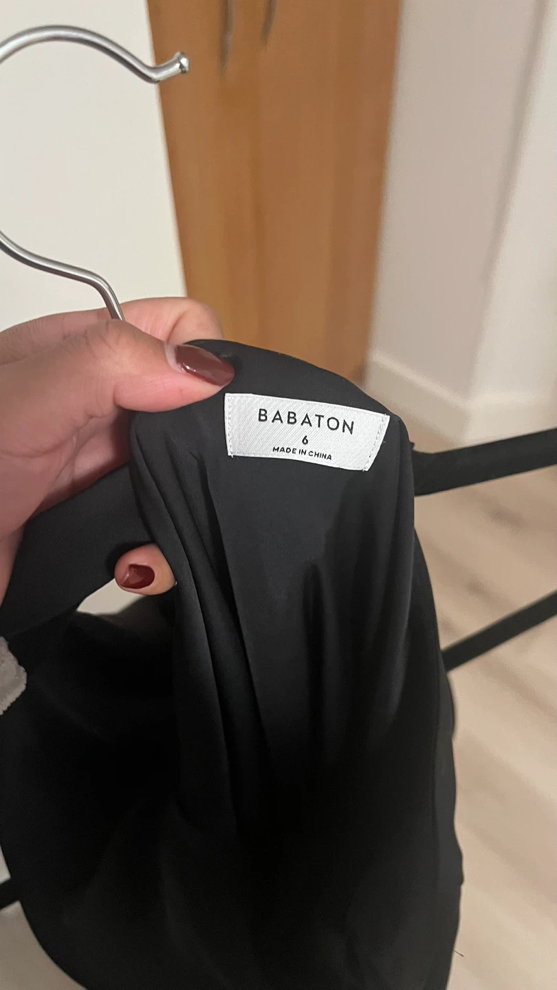 Babaton Black Halter Neck Dress Size 6