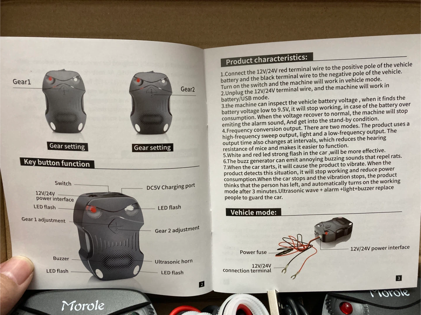Ultrasonic Rodent & Marten Repeller - 2 Pack - photo 3