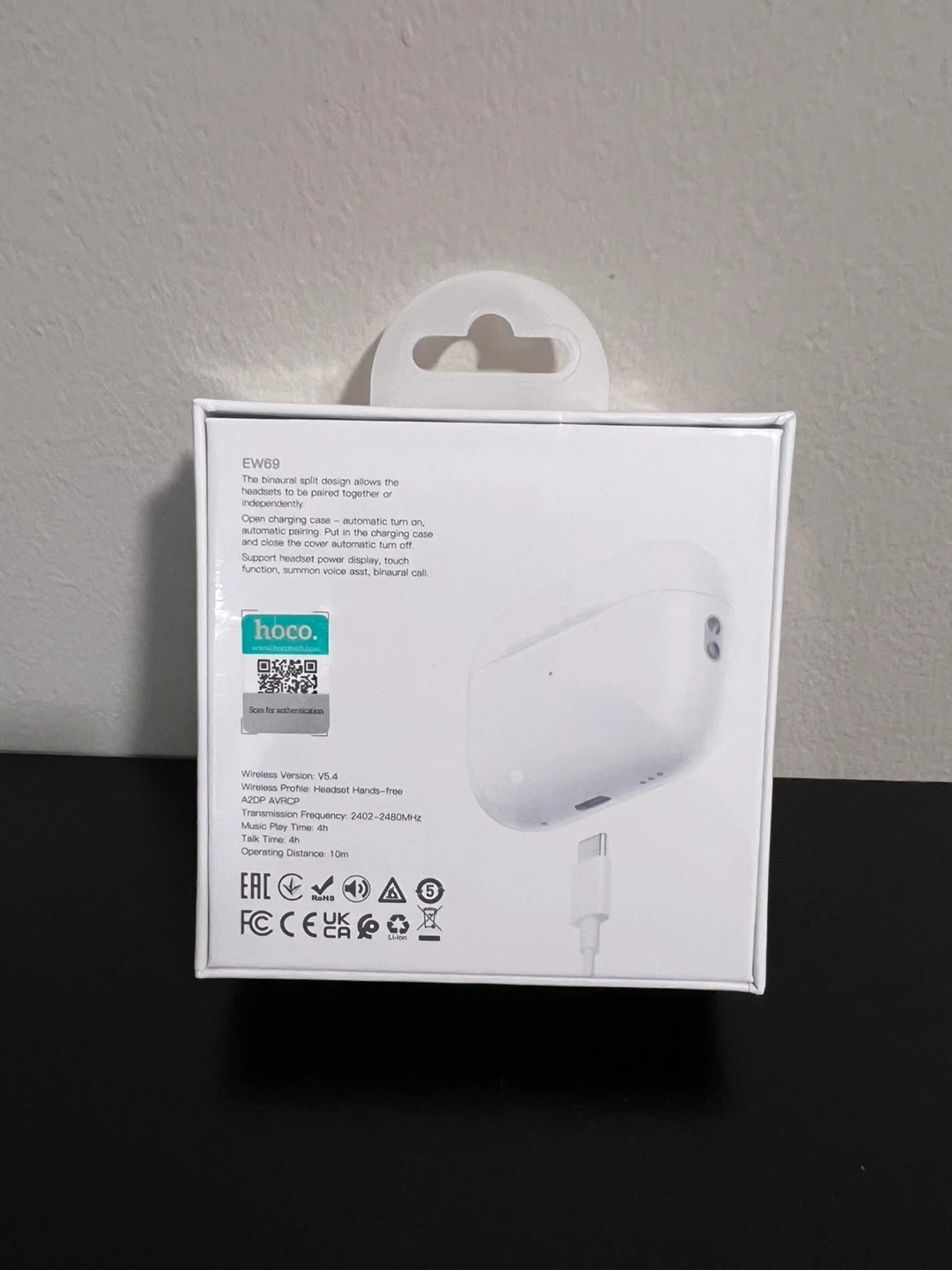 Hoco EW69 ANC + ENC TWS Headset Wireless Earbuds - photo 2