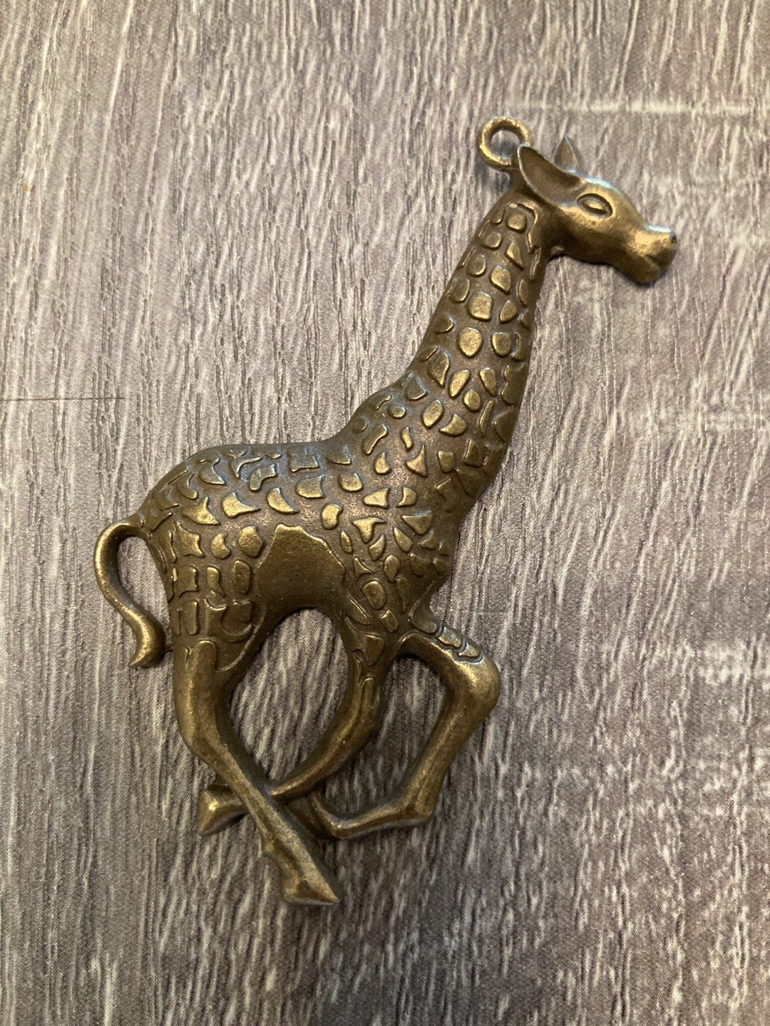 Brass Giraffe Pendant