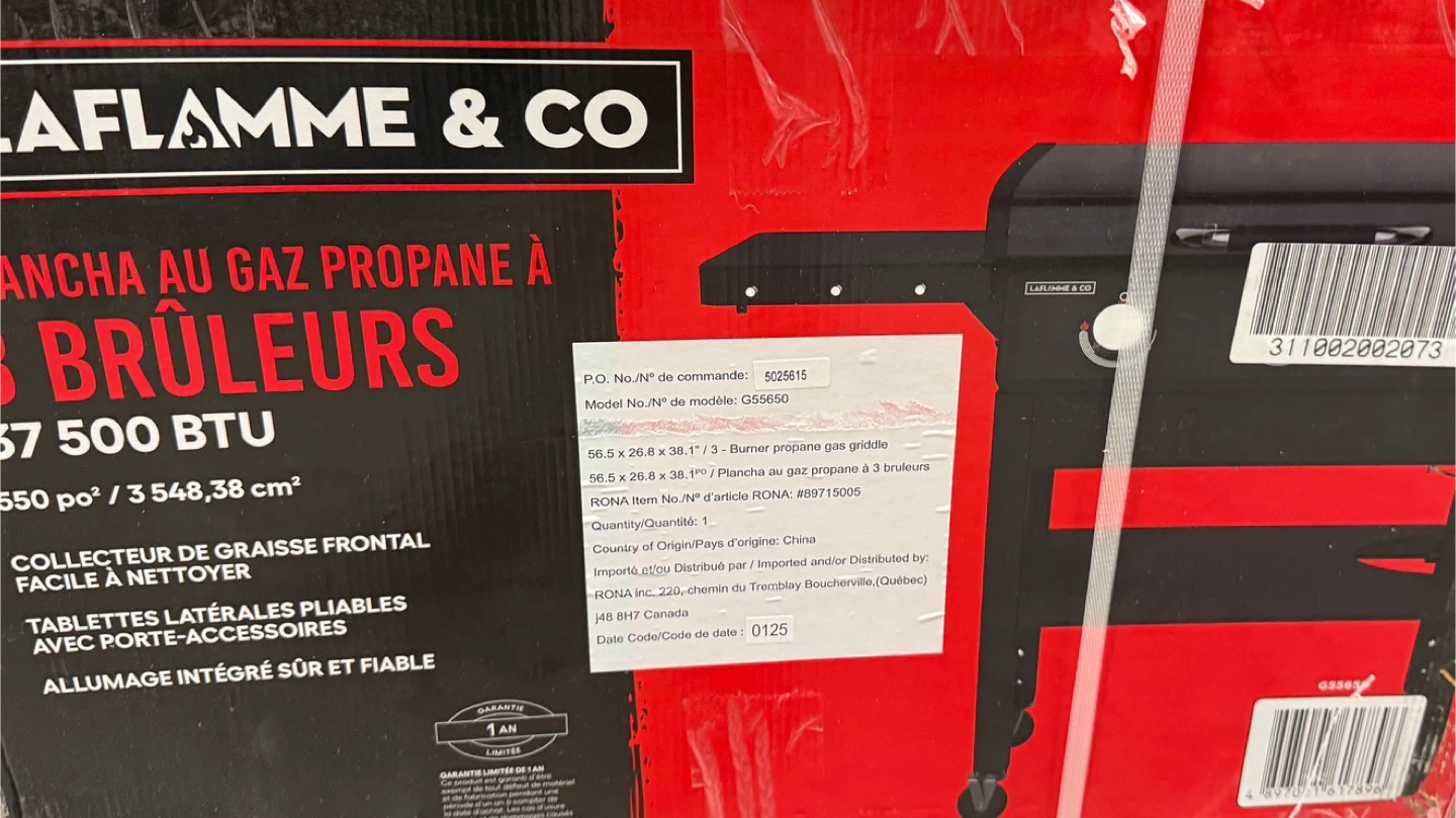 LAFLAMME & CO 28-in Propane Gas Griddle, 550 sq.in., 3-Burners - photo 3