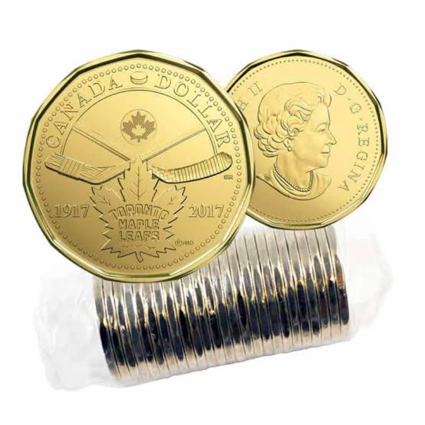 UNC Loonie Roll - Maple Leafs 100th Anniversary (1917-2017)