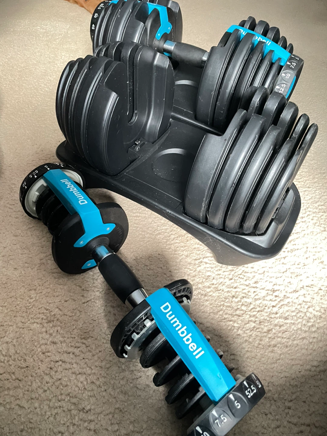 Adjustable Dumbbells (Pair) - 52.5 lbs - photo 3