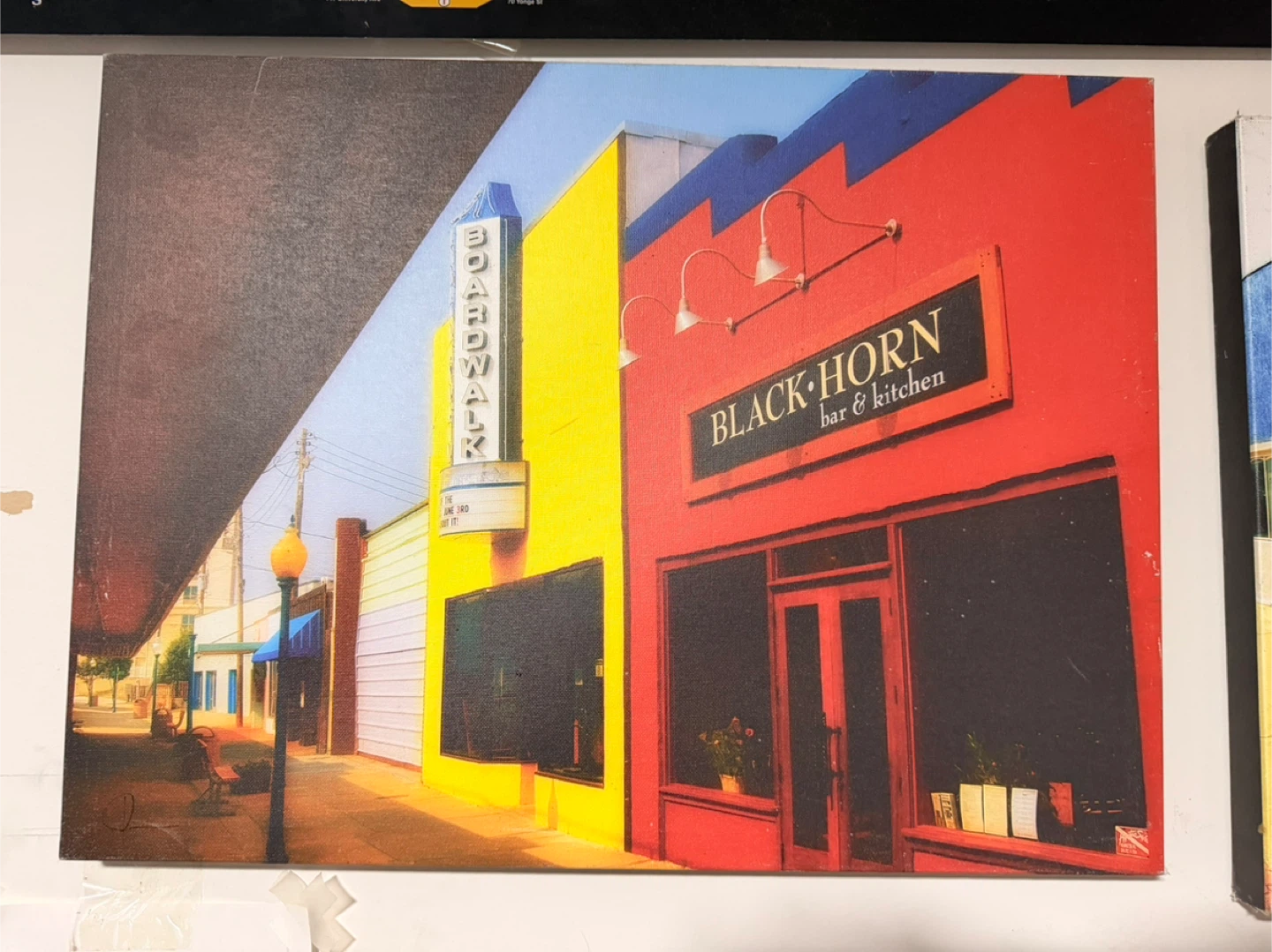 Black Horn Bar & Kitchen Canvas Art