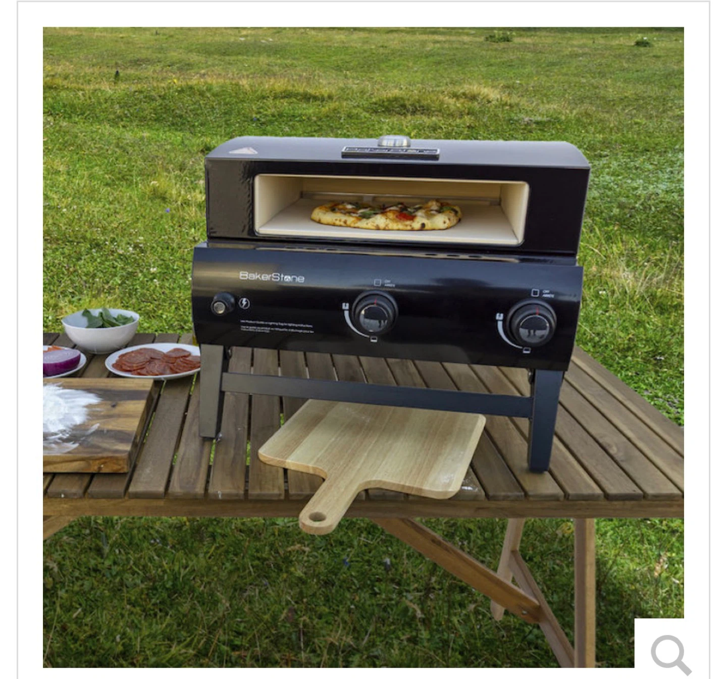 BakerStone Portable Gas Pizza Oven Box with Fire Tray