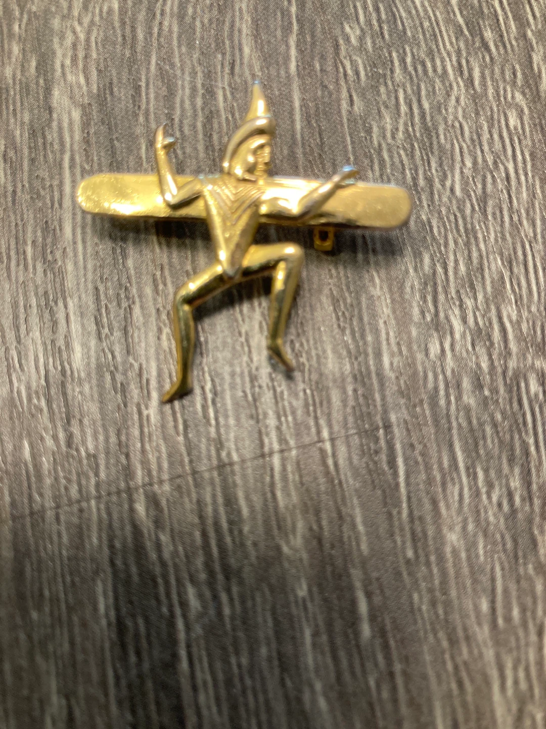Vintage Gold Tone Figure Pin Brownies