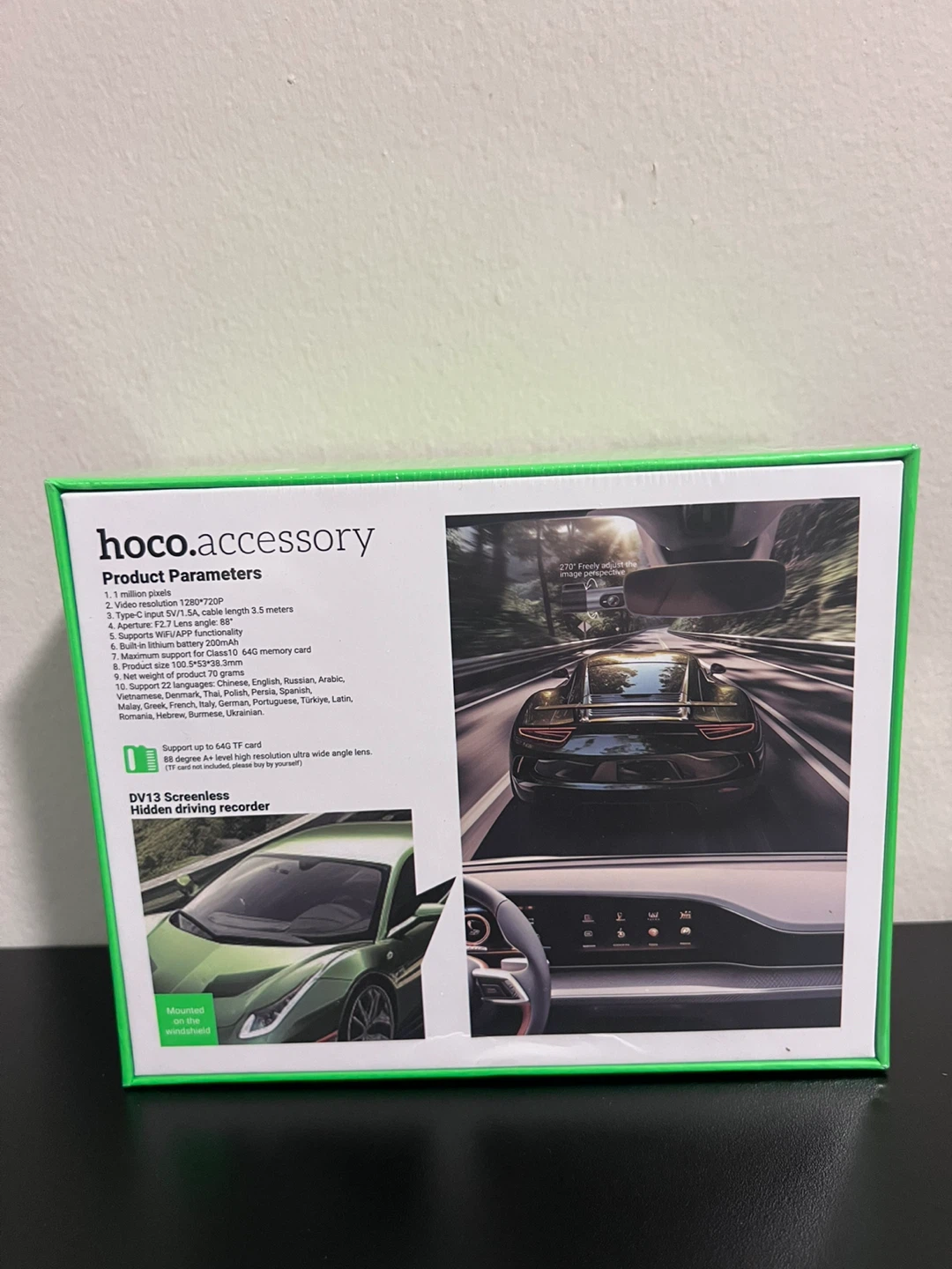 HOCO DV13 Screenless Hidden Driving Recorder - photo 2