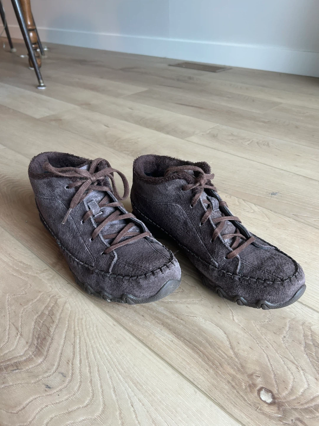 Skechers Brown Suede Moccasin Boots