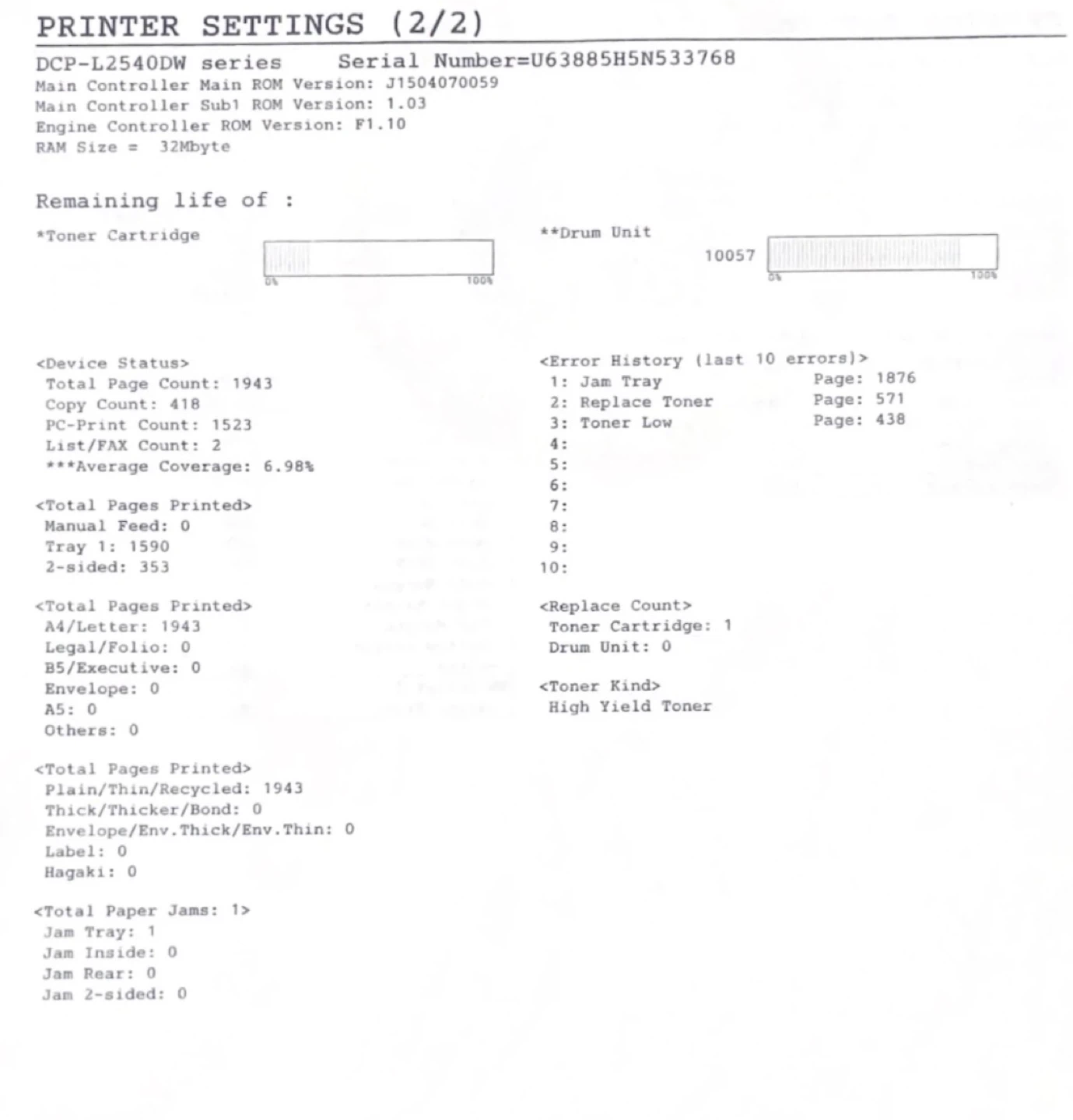 Brother Laser Printer and Scanner (DCP-L2540DW) - photo 3