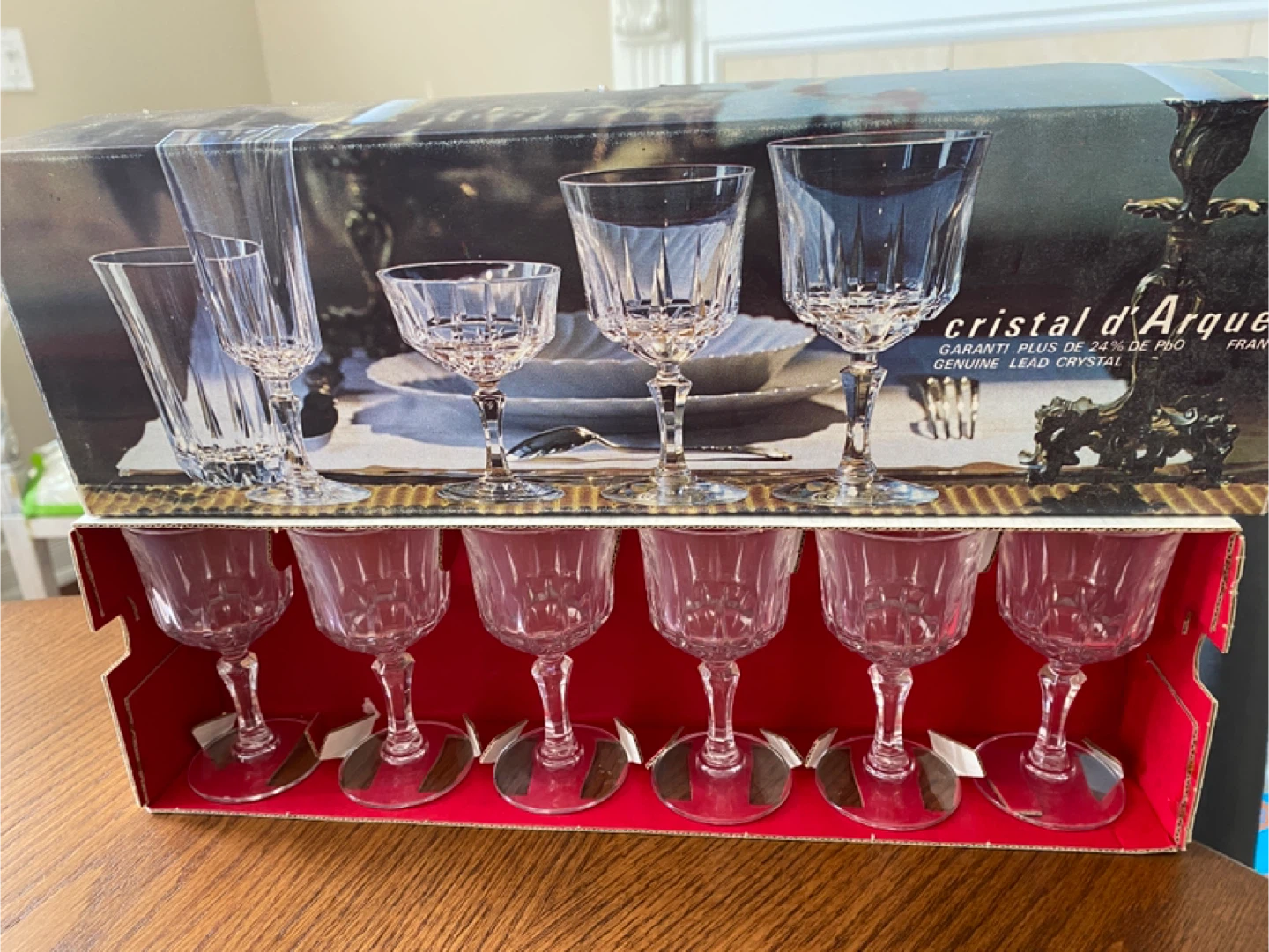 Cristal d'Arques Lead Crystal Wine Glasses - photo 3