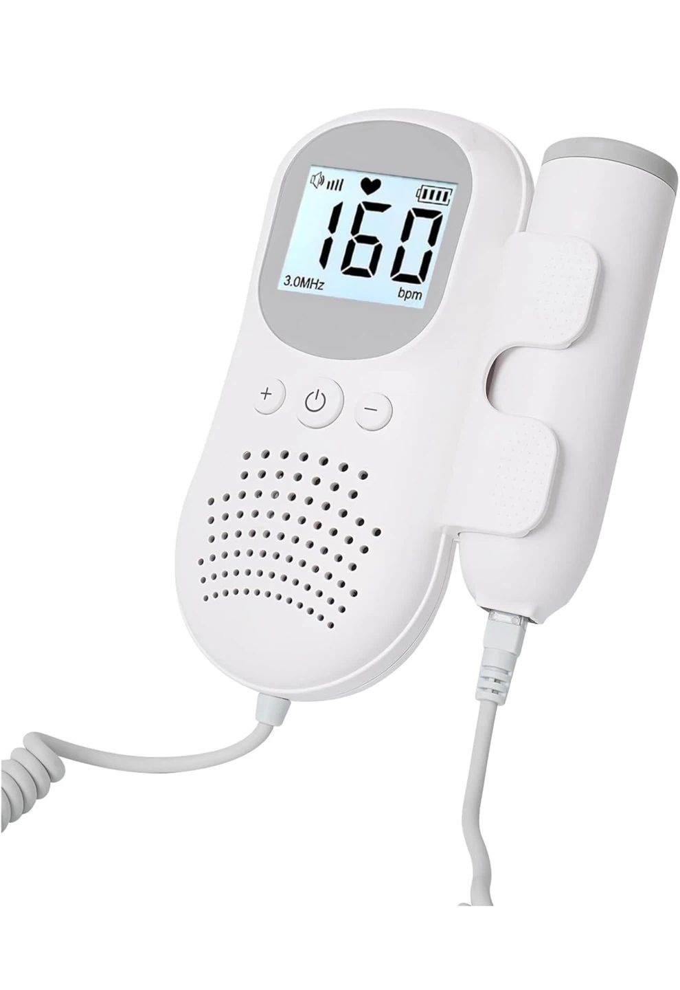 Portable Fetal Doppler Heart Rate Monitor - 3.0MHz