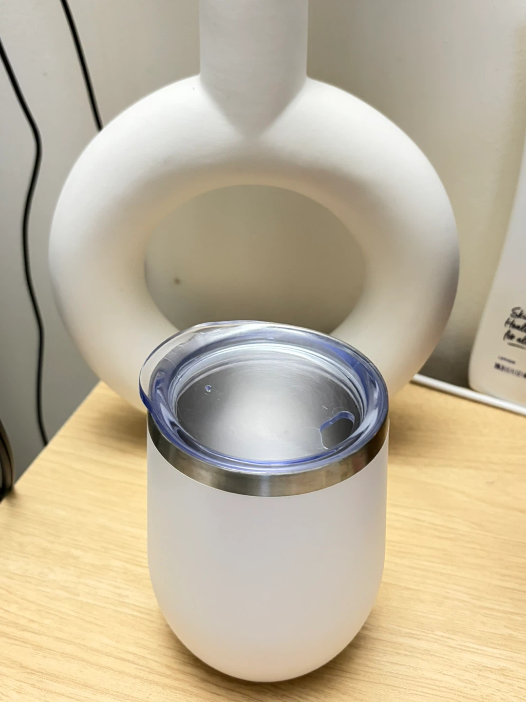 BRAND NEW White Stainless Steel Insulated Tumbler with Lid