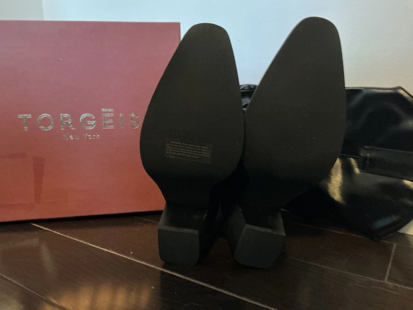 TORGEIS New York Black Faux Leather Cowboy Boots - photo 2