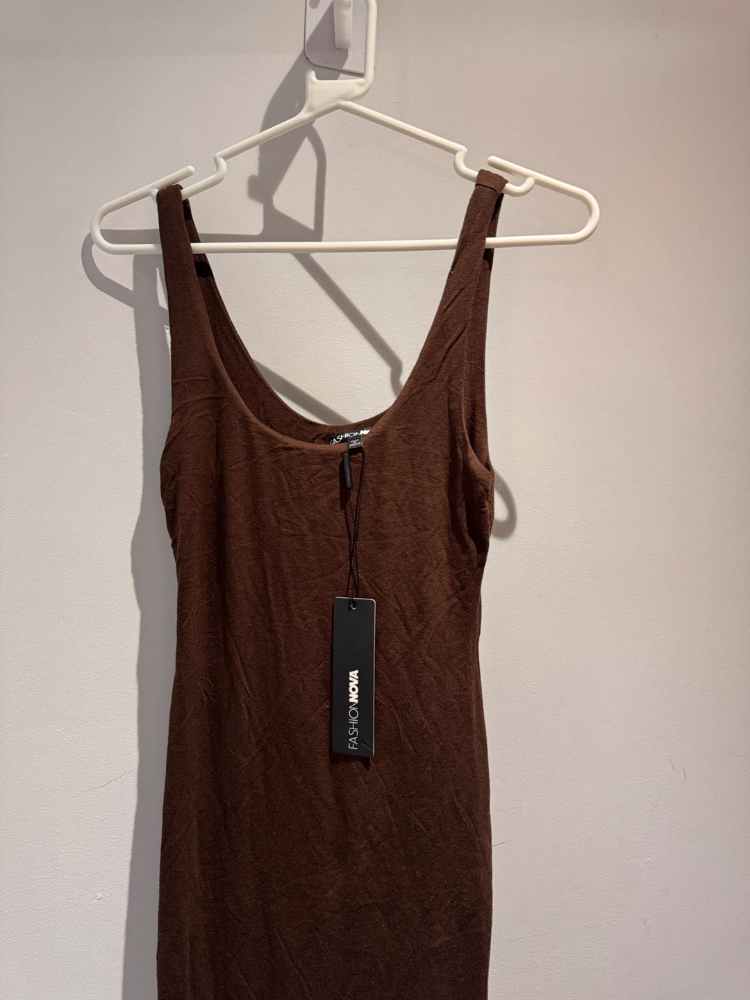 Fashion Nova Brown Ribbed Tank Dress - photo 2