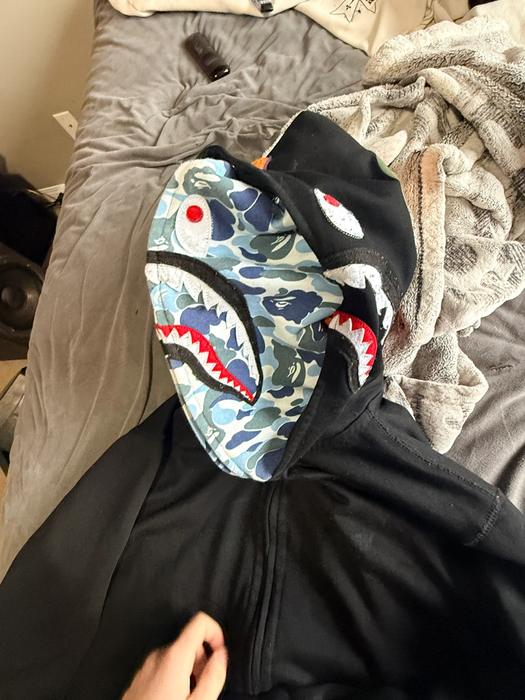 BAPE Full Zip Shark Hoodie double hood - photo 2