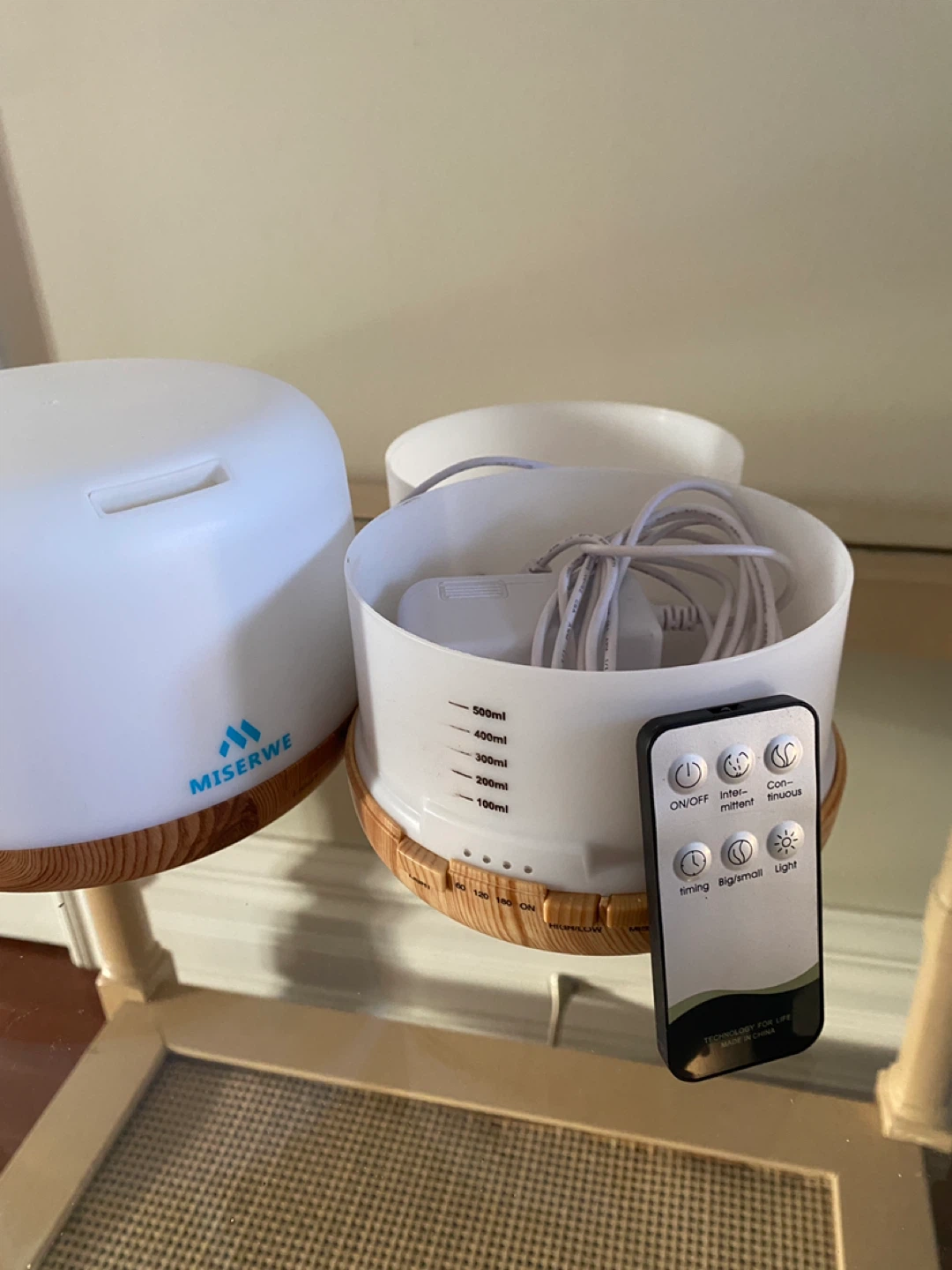 Miserwe Essential Oil Diffuser with Remote