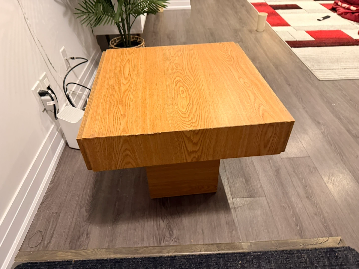 Wooden End Table with Drawer - photo 3