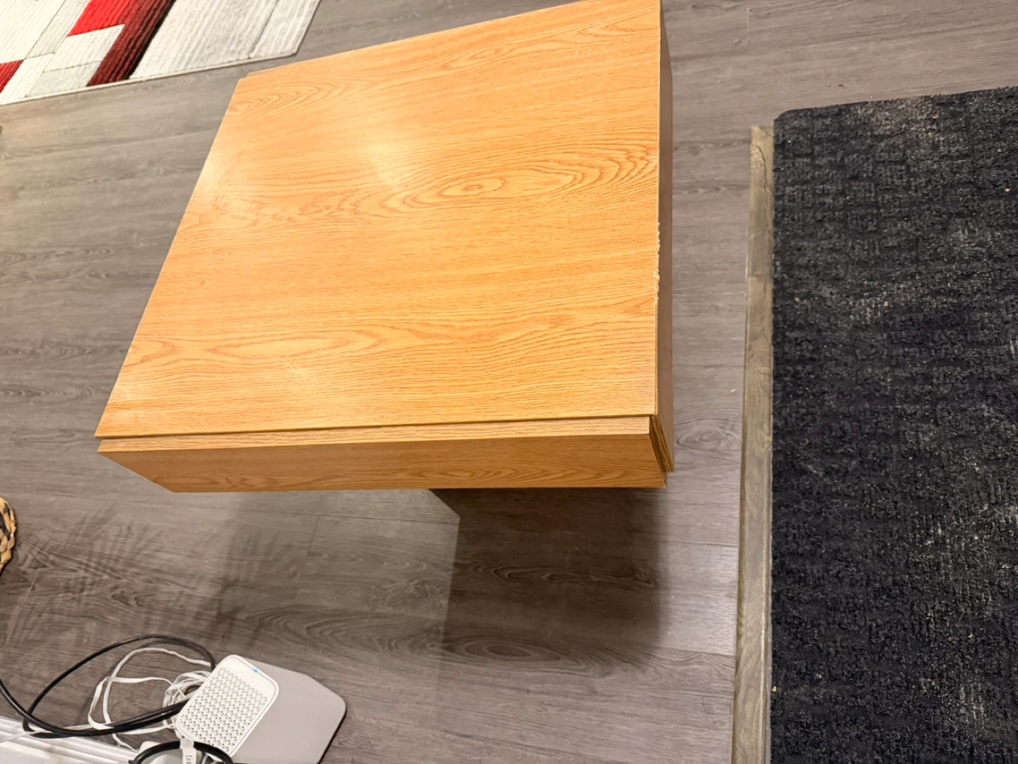 Wooden End Table with Drawer - photo 4