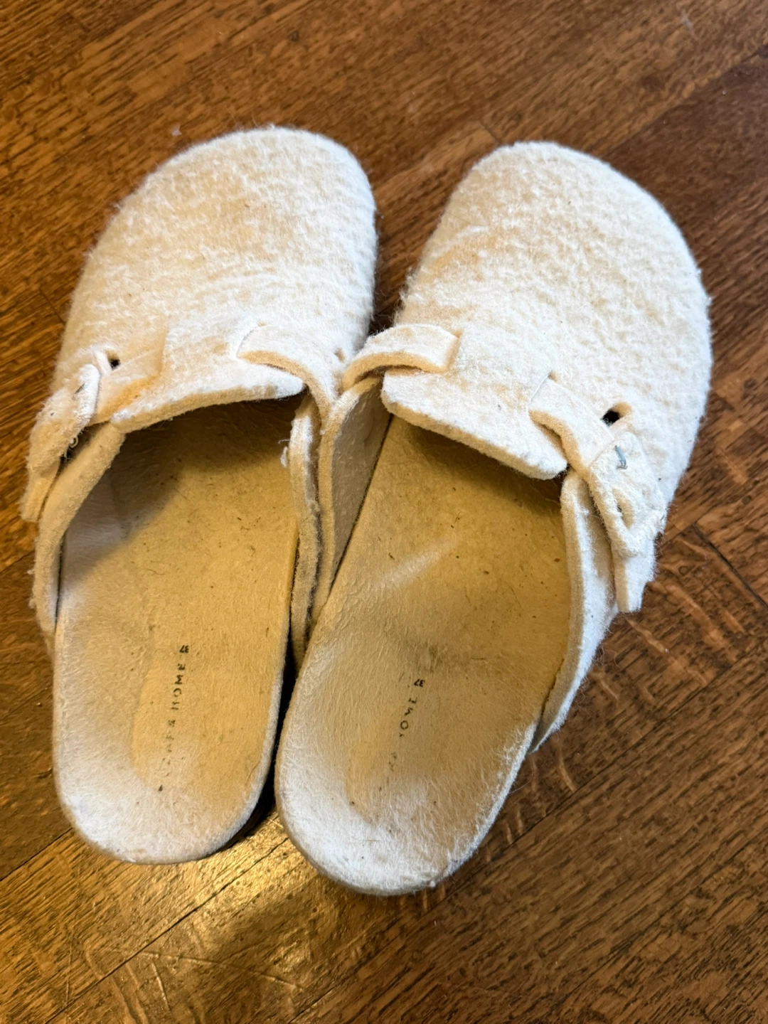 Zara Cream Felt Clogs - photo 2