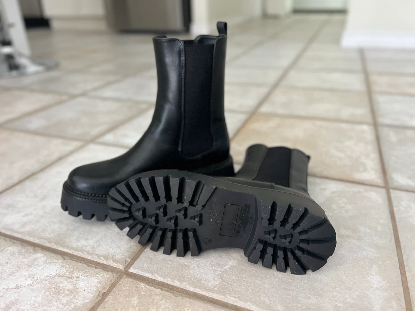 Steve Madden AMIE Black Leather Boots - photo 3