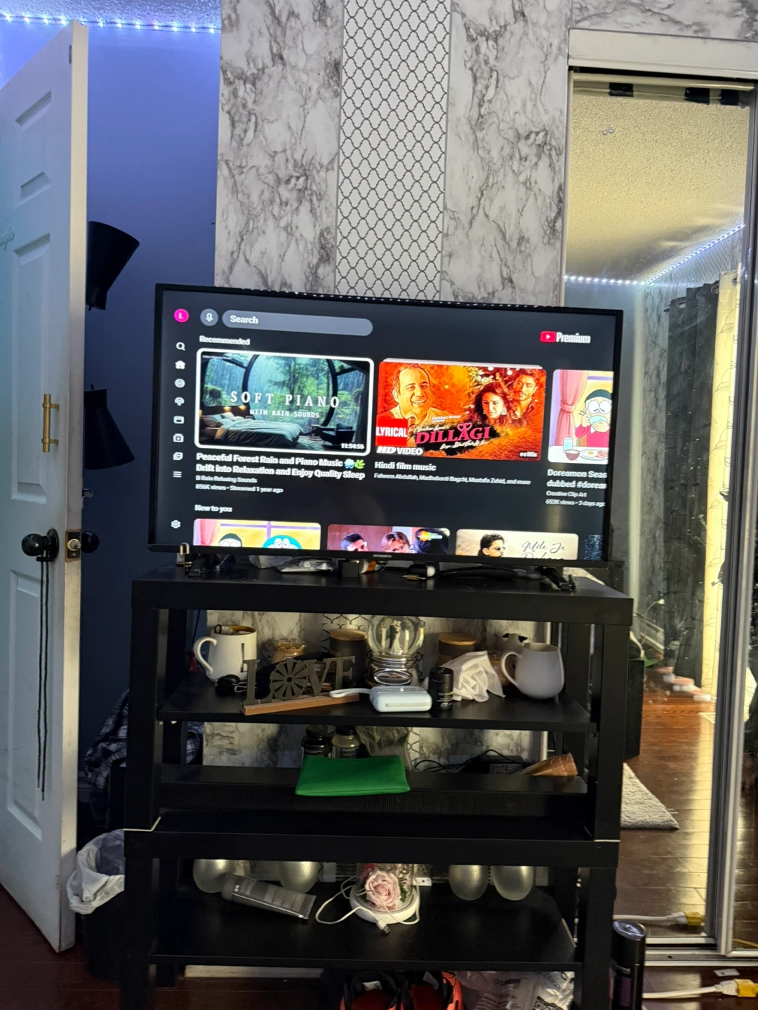 Black 50-inch Smart TV with Android TV