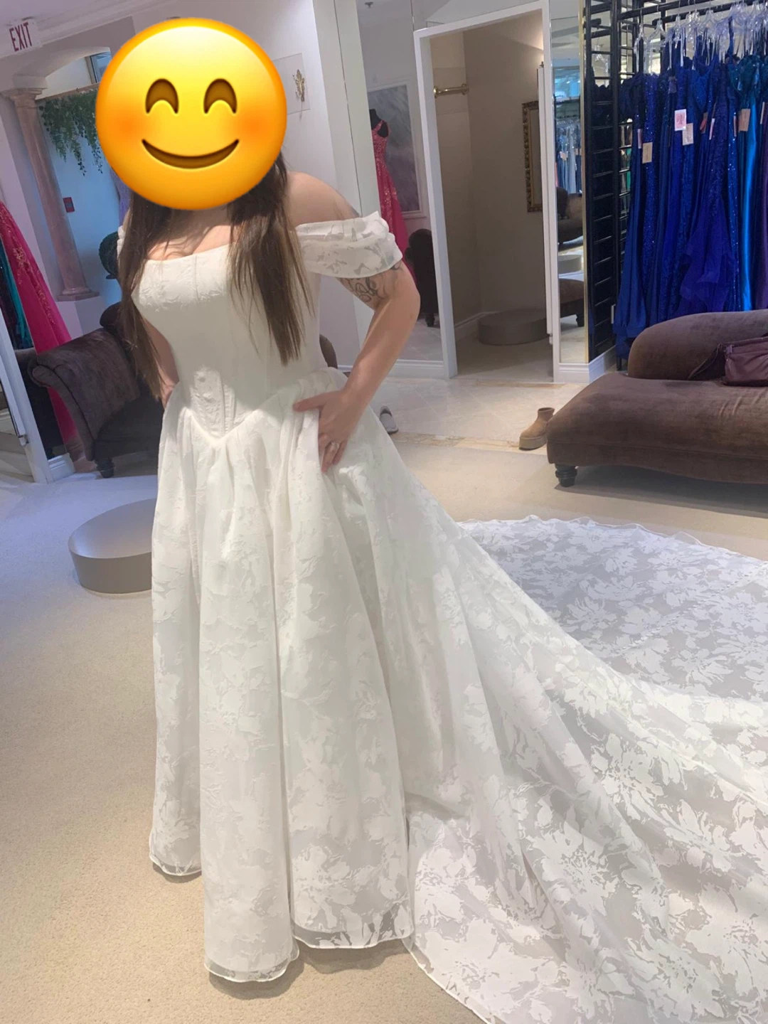 White basque waist Wedding Dress - photo 2