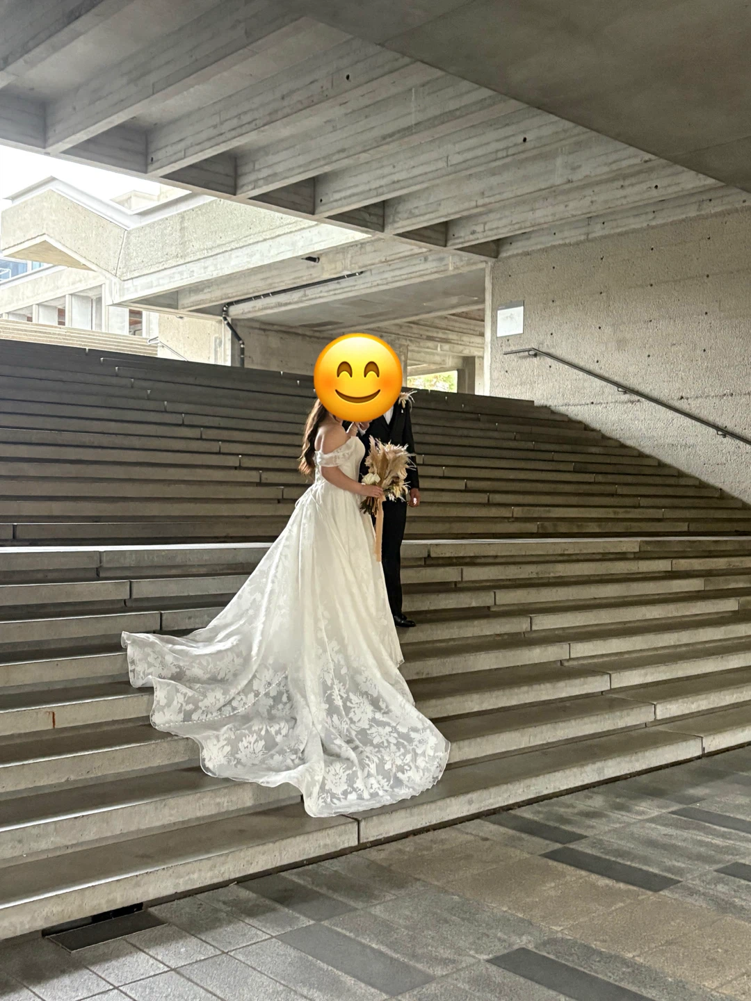 White basque waist Wedding Dress