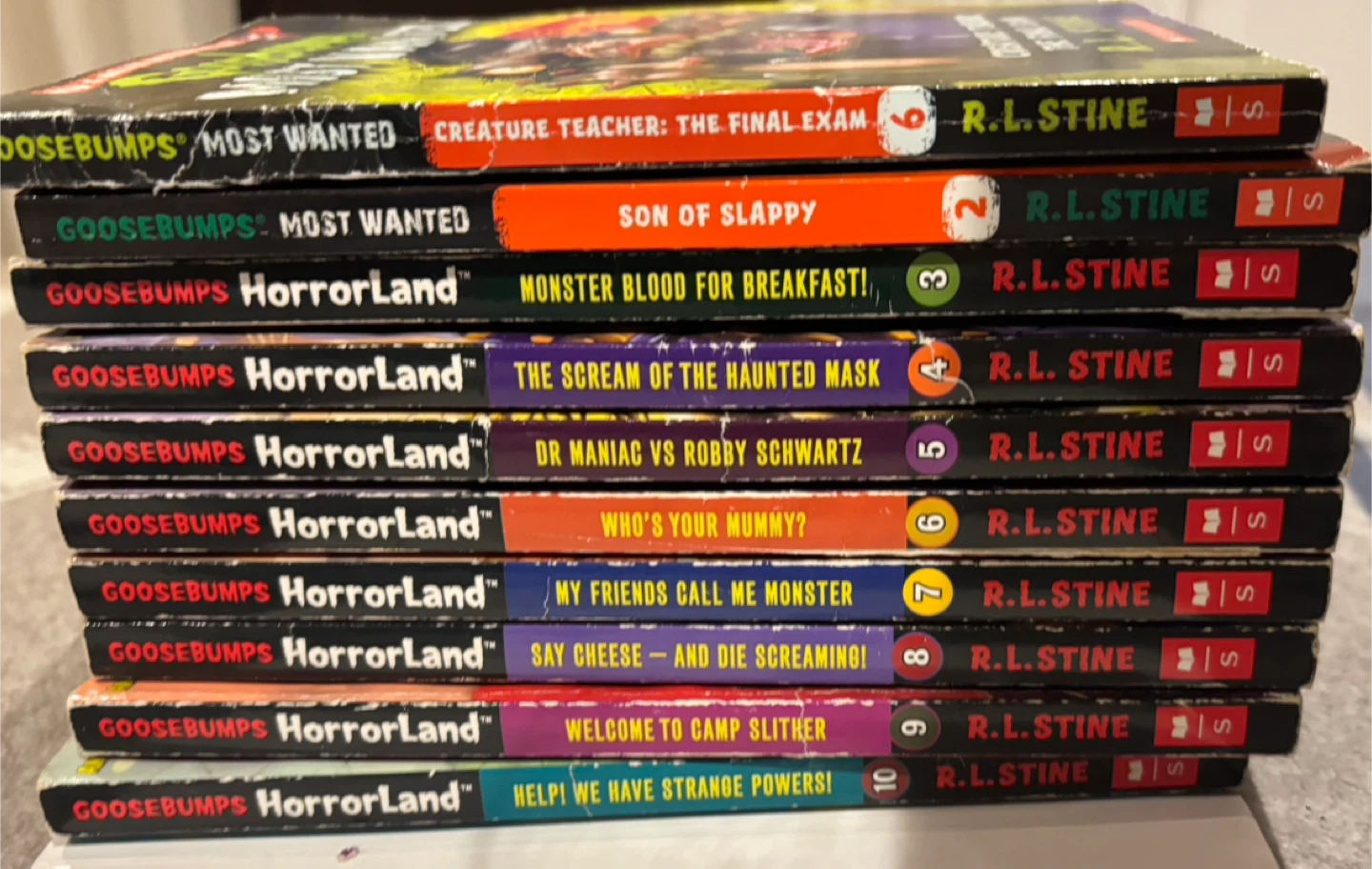Goosebumps R.L. Stine Books - Lot of 10