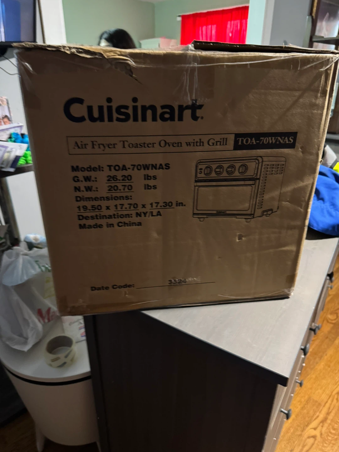 Cuisinart Air Fryer Toaster Oven with Grill TOA-70WNAS