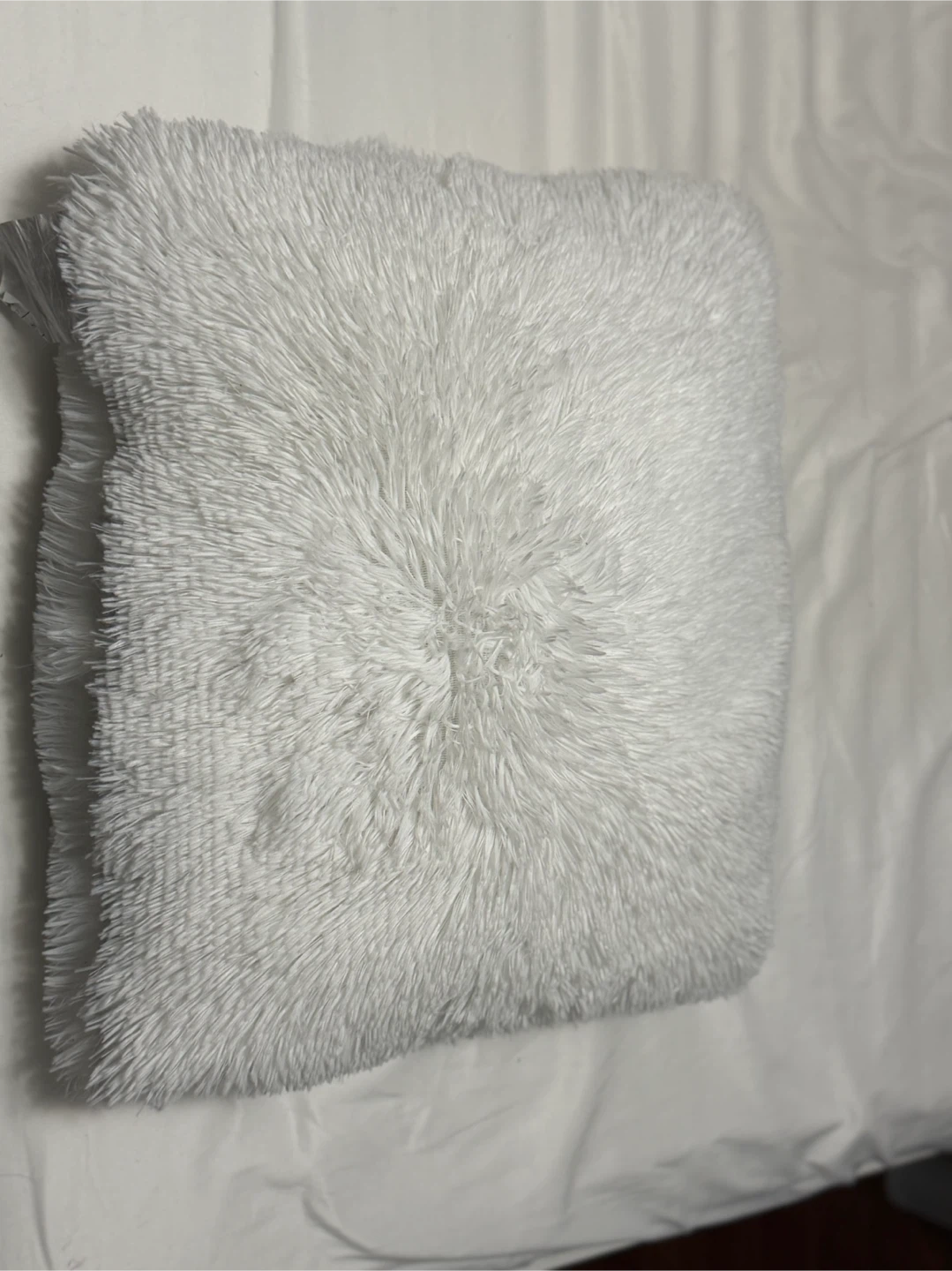 White Decorative Throw Pillow - 20" x 20" - photo 2