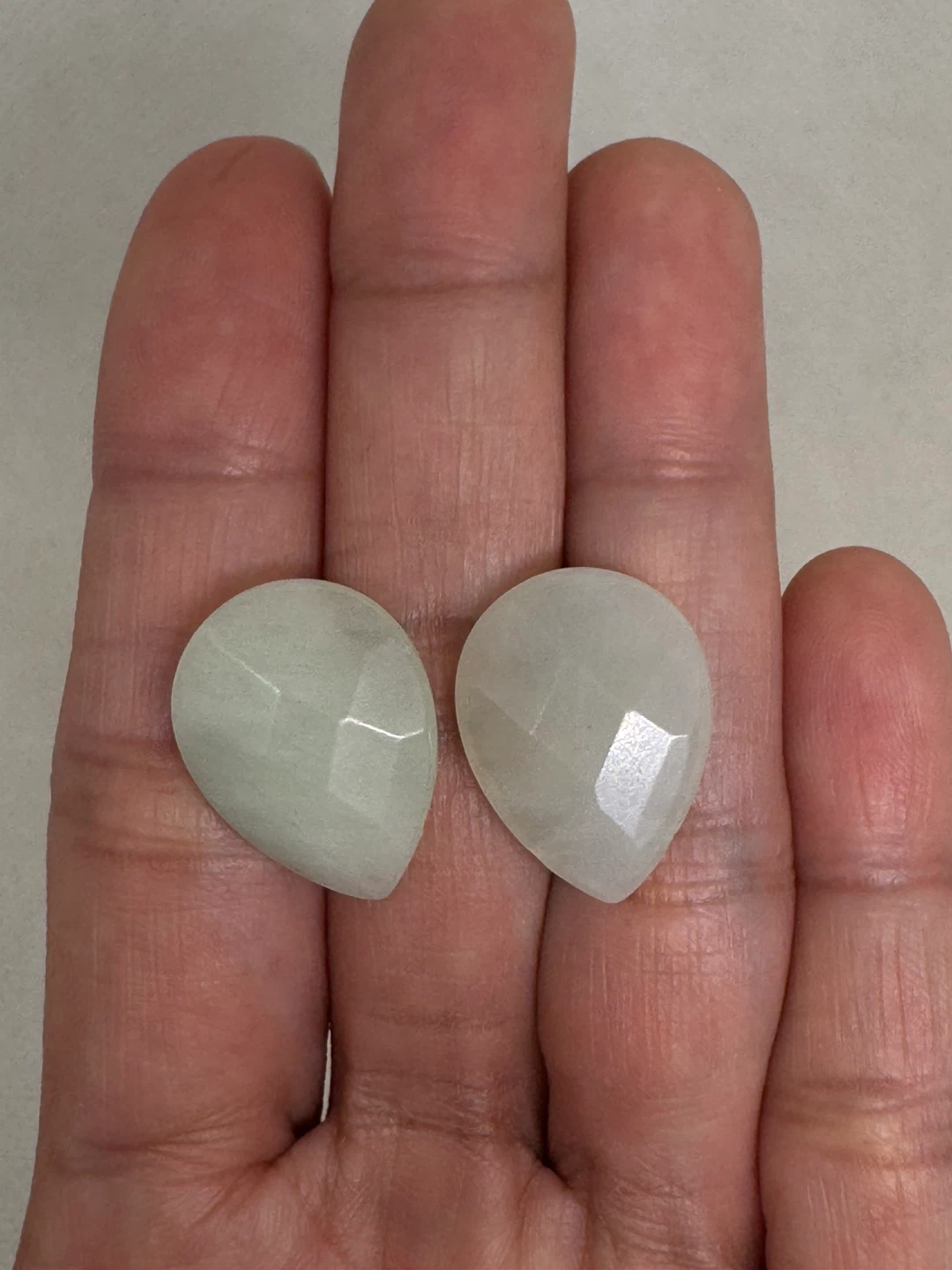 Jade faceted earrings - photo 5
