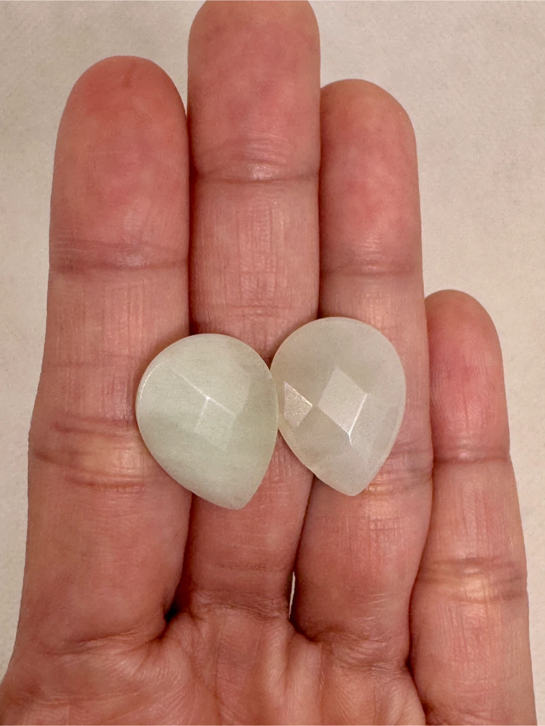 Jade faceted earrings - photo 4