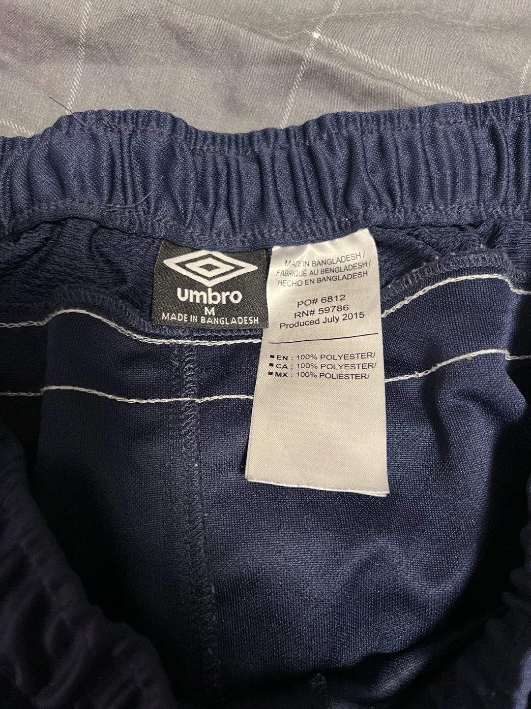 Umbro Navy Track Pants - Size M - photo 5