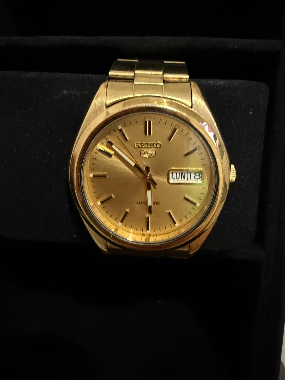 Gold Seiko 5 Automatic Watch - photo 4