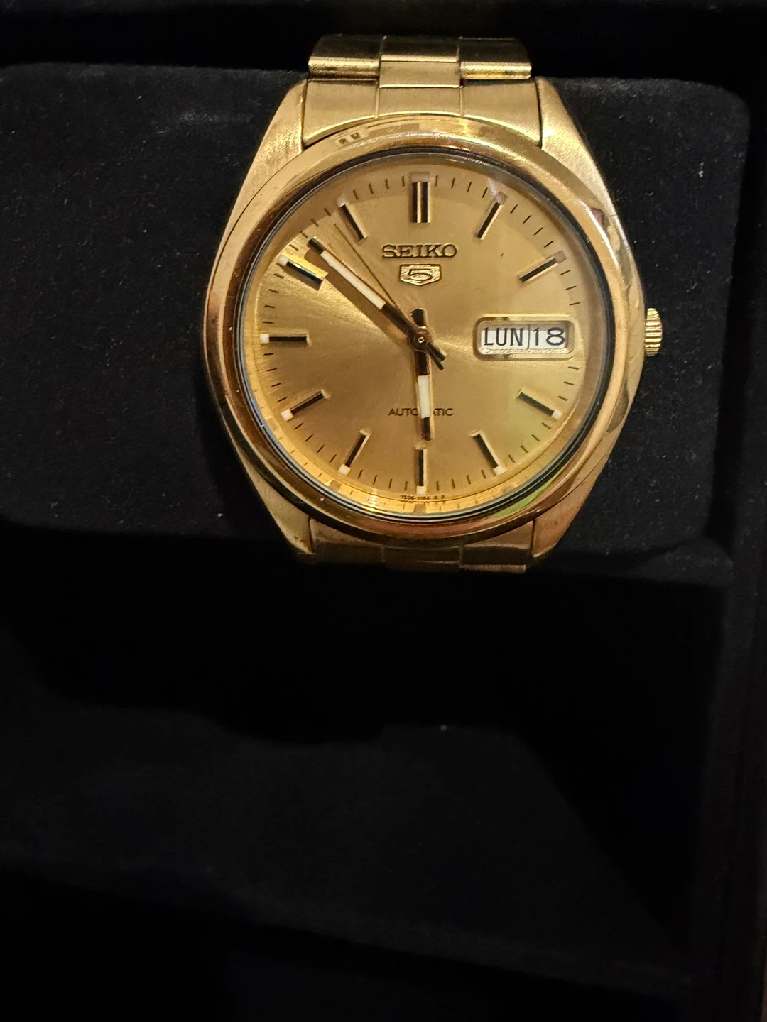 Gold Seiko 5 Automatic Watch