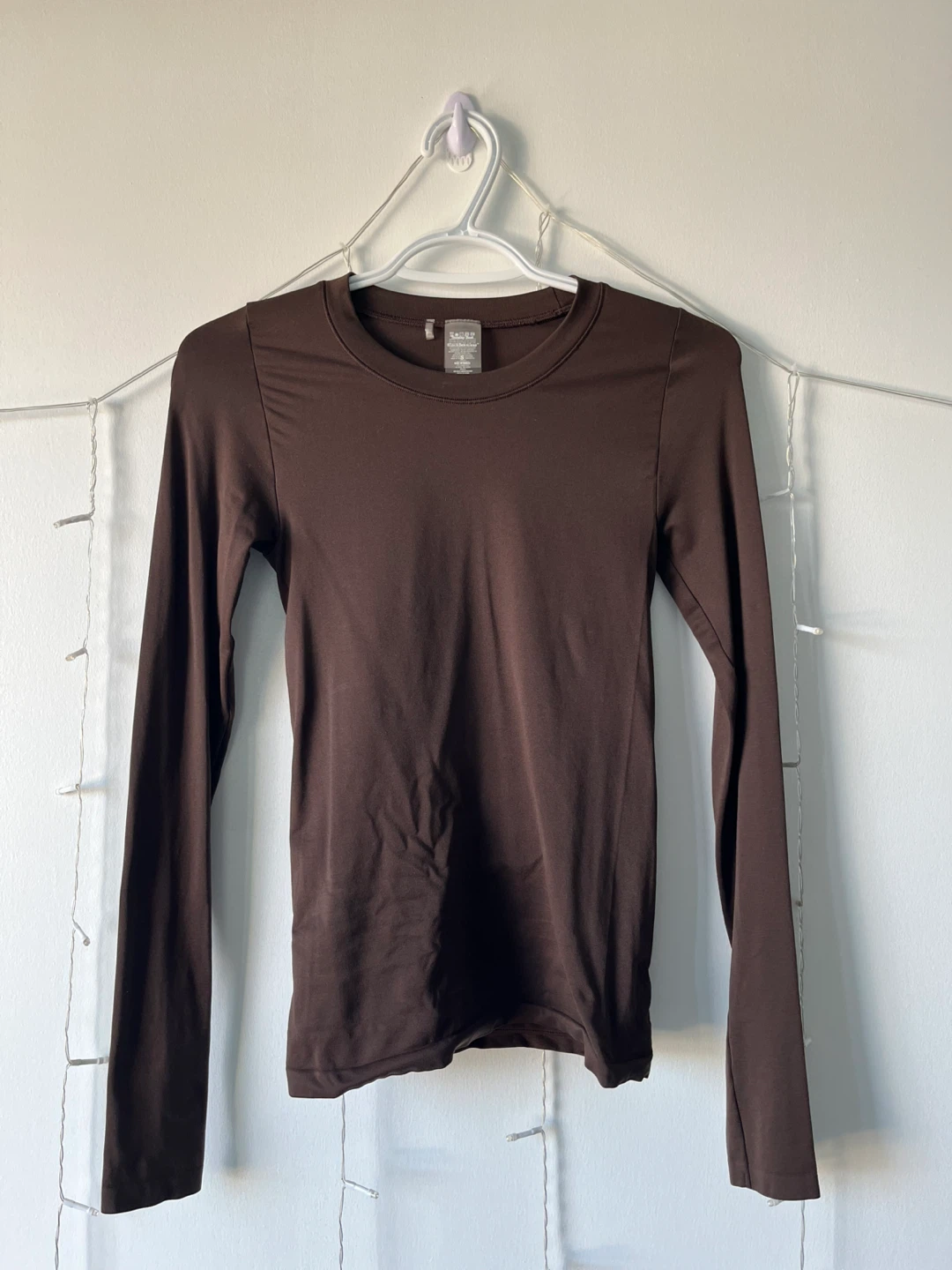 Aritzia Long Sleeve Top - Brown, Size S - photo 2