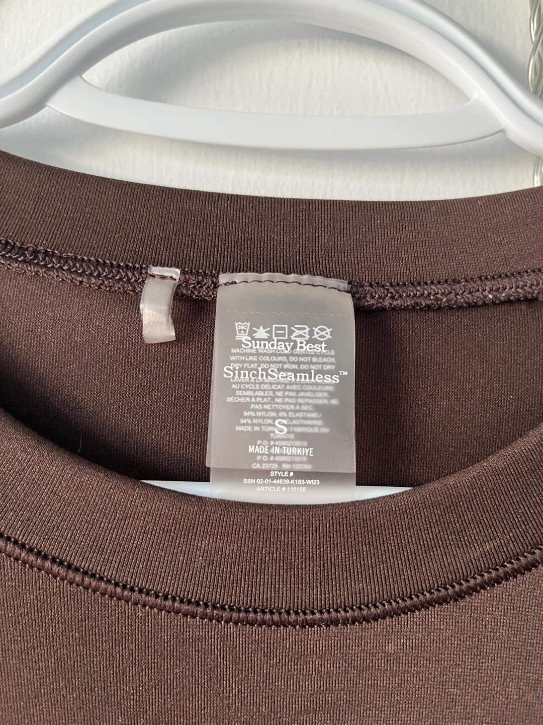 Aritzia Long Sleeve Top - Brown, Size S - photo 3