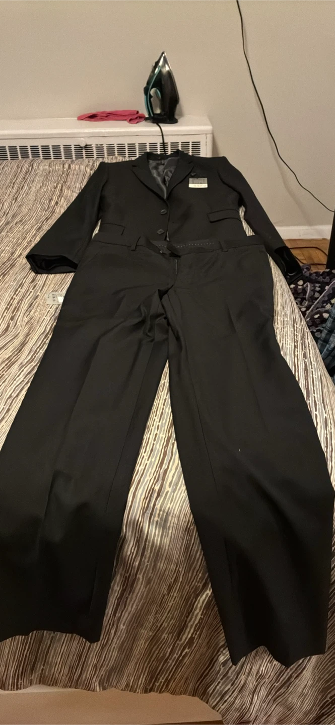 Black Suit Jacket and Pants Set