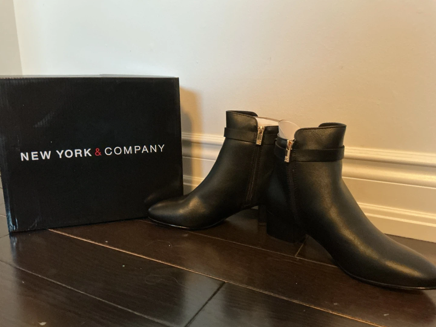 New York & Company Black Ankle Boots