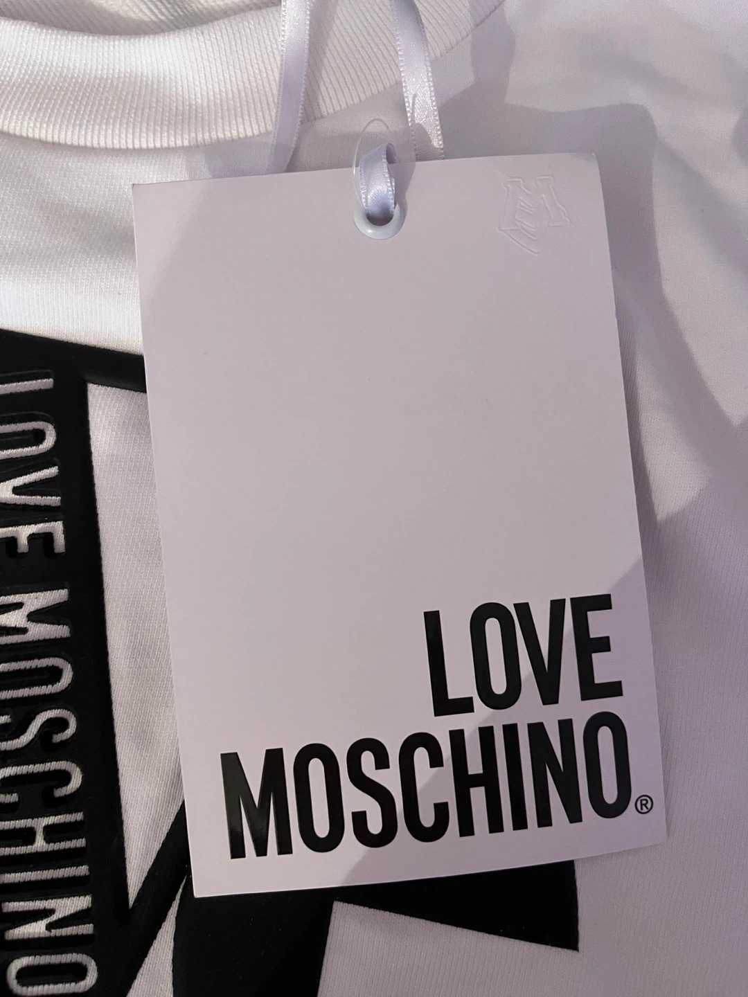 Moschino Cropped Crewneck Sweatshirt - photo 2