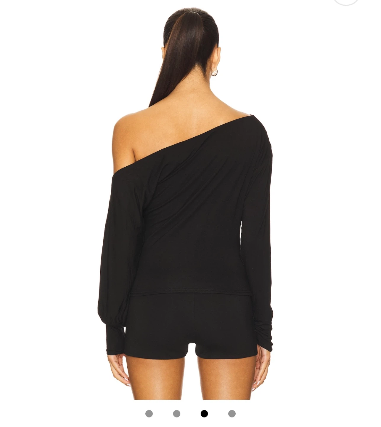 ALL THE WAYS Matilda Off-Shoulder Top in Black - photo 3