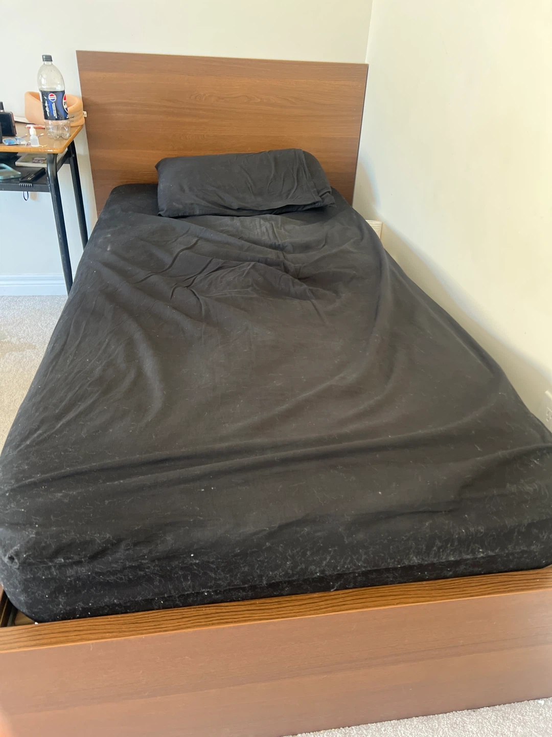 Wooden Bed Frame with Headboard