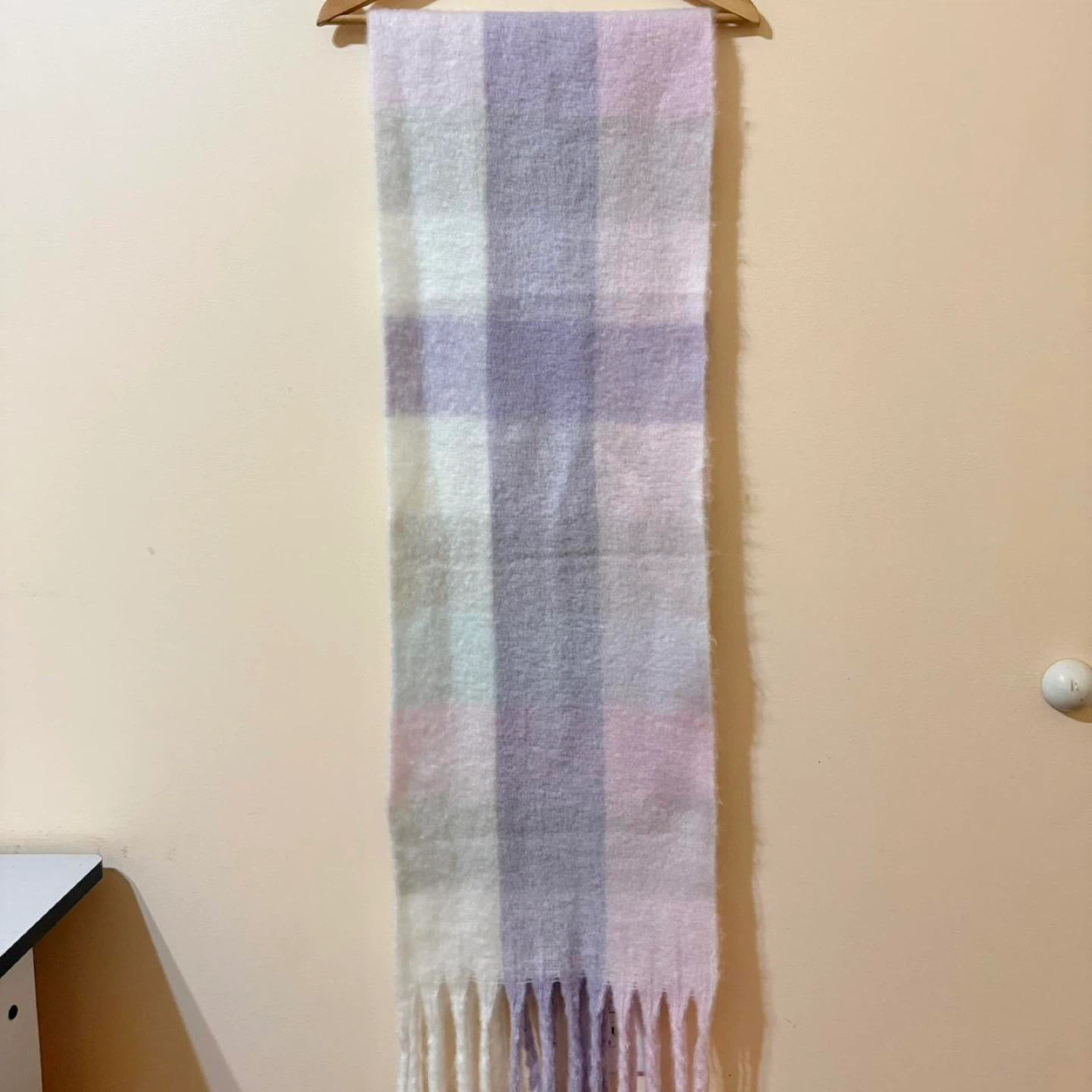 13” x 92” Purple/Pink/Blue Long Fringe Scarf - photo 2