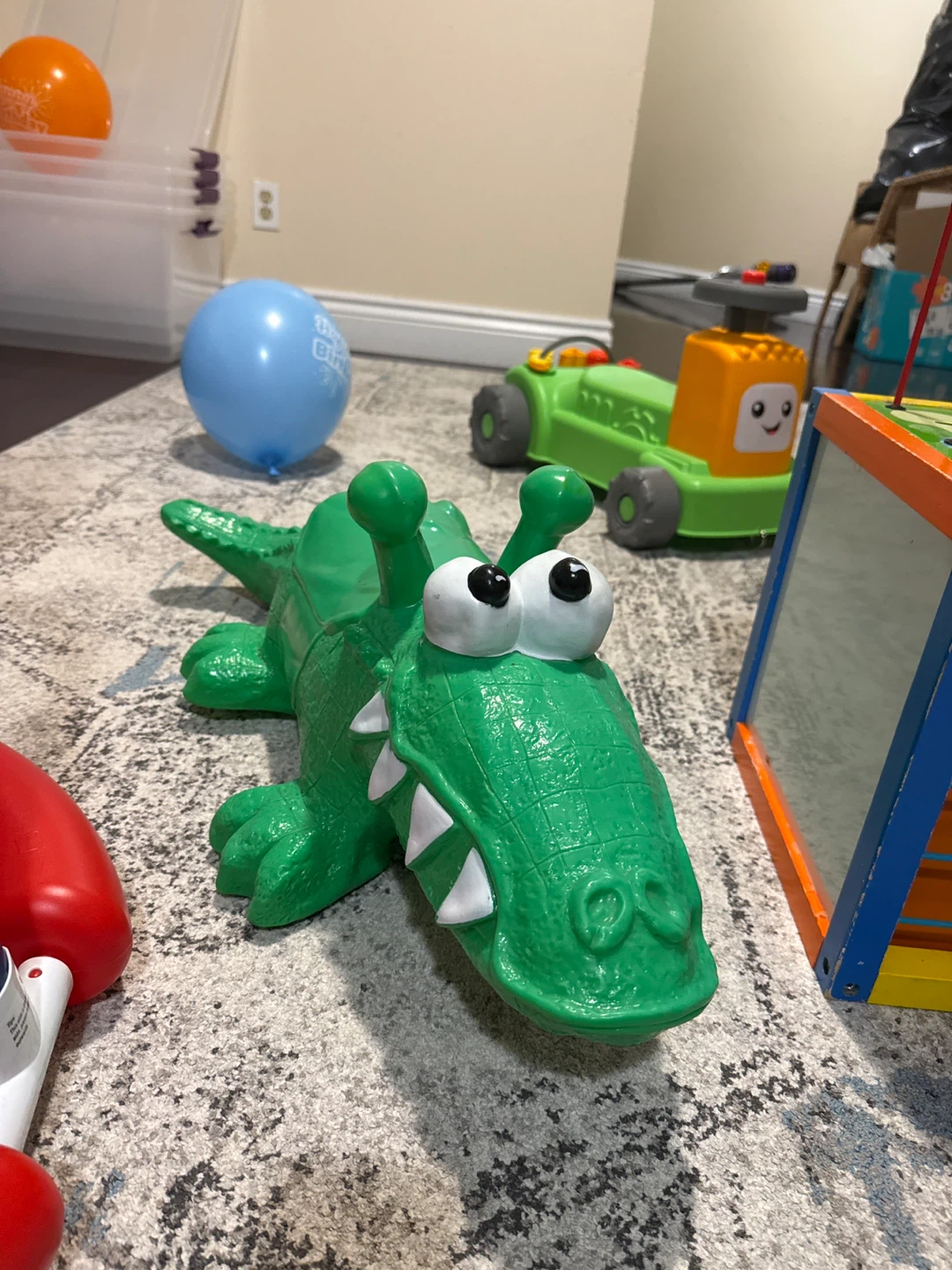Green Alligator Ride-On Toy