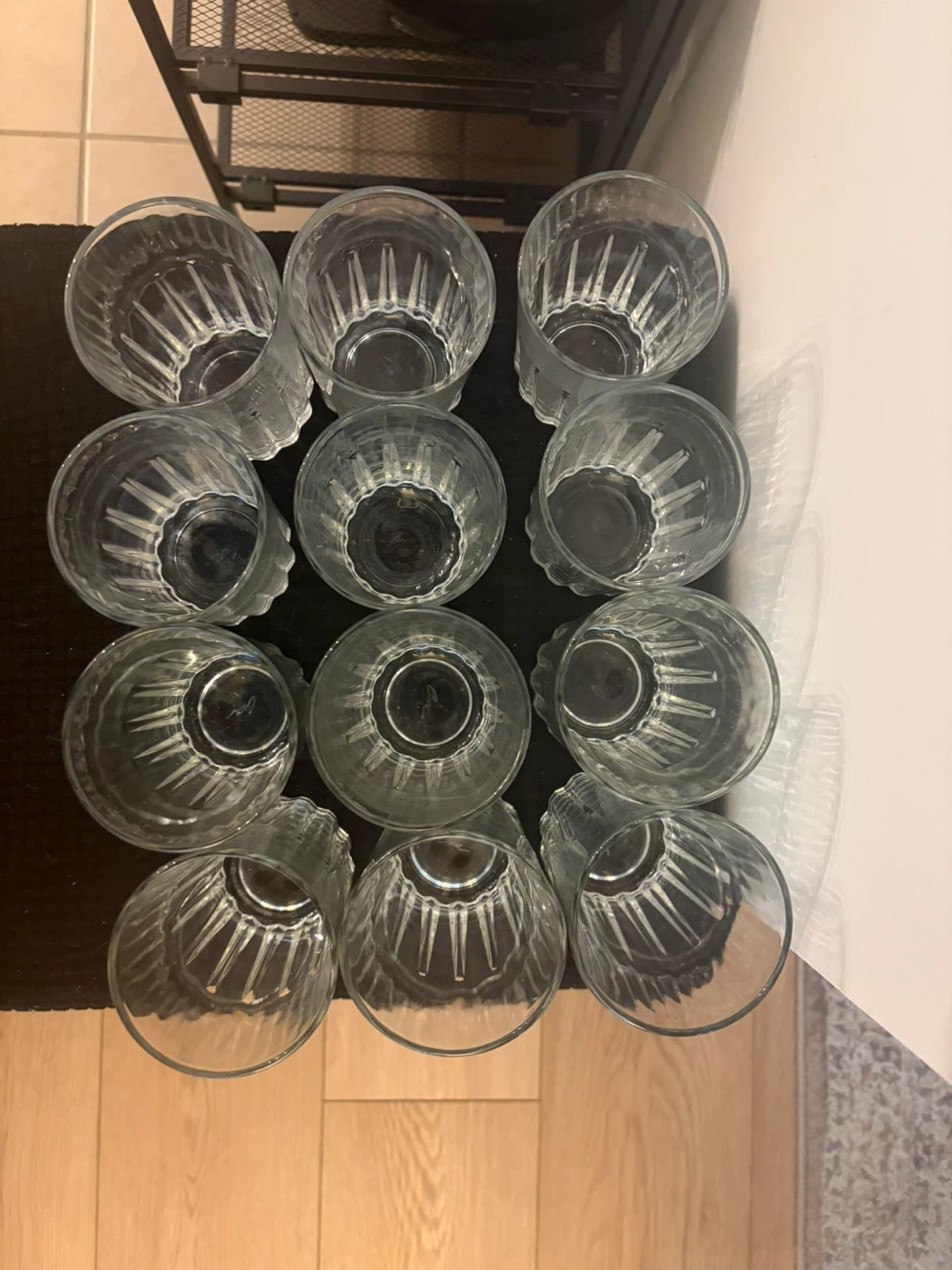 Set of 12 Clear Glass Tumblers - photo 3